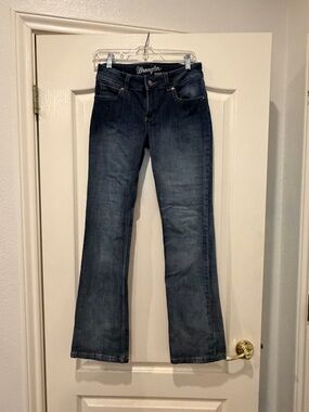 Wrangler Women's Dark Indigo Wide Leg Jeans